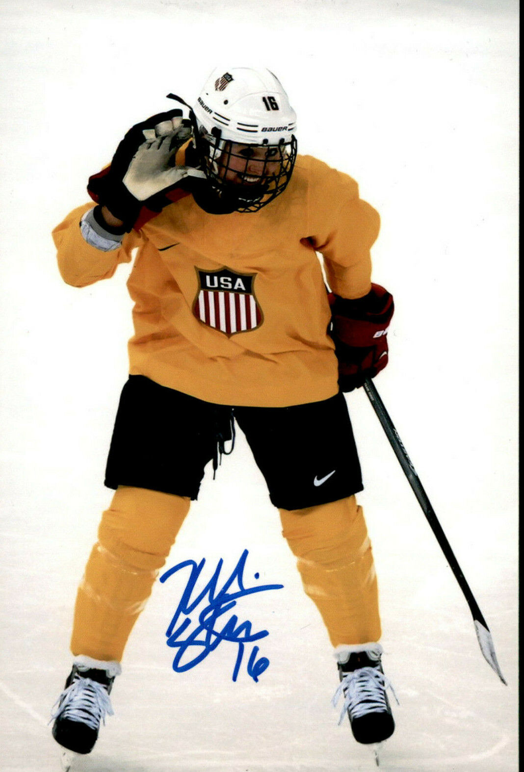 Kelli Stack SIGNED autographed 4x6 Photo Poster painting WOMEN'S HOCKEY / TEAM USA #2