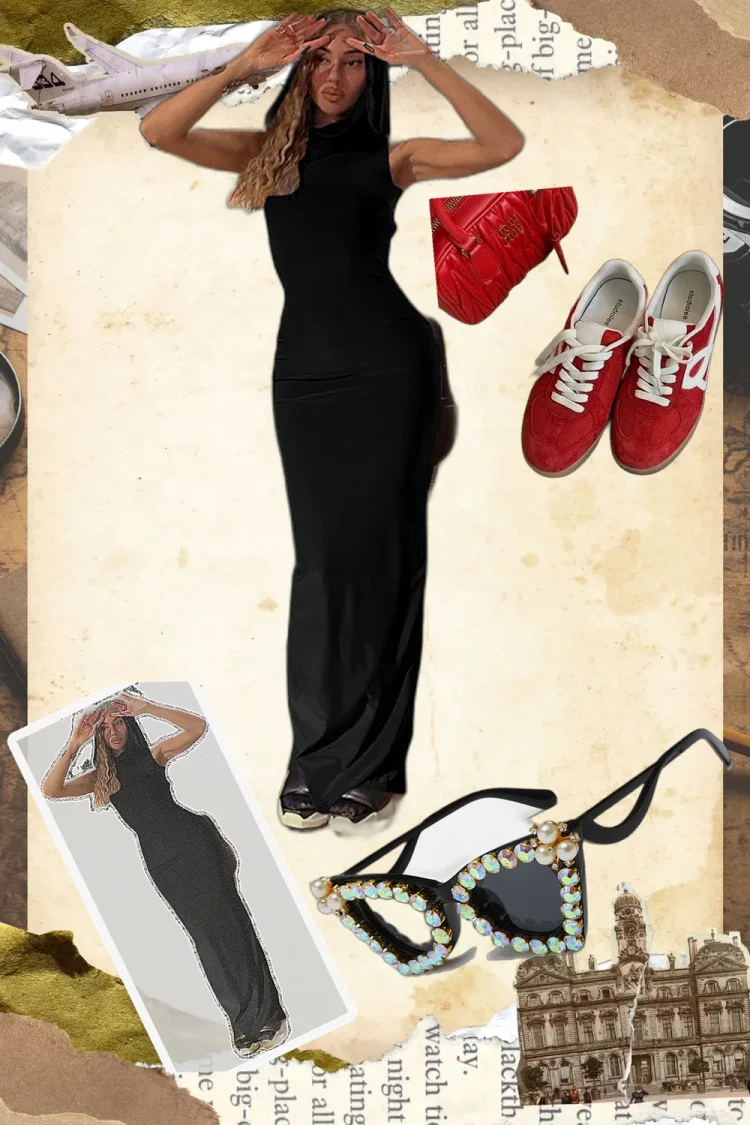 Elegant Vintage Hoodie Maxi Dress | Statement Festival Outfit For Daily Summer Wear