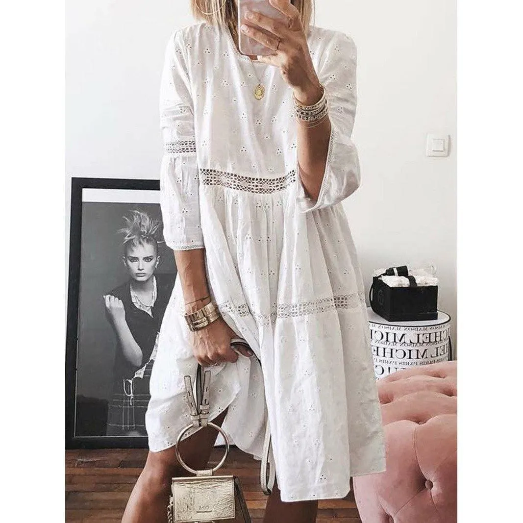 3/4 Sleeve Dress