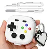 Protective Case Game Console Design Protective Skin Cover W/ Secure Lock Clip Compatible for Samsung Galaxy Buds 4/4 Pro 2026
