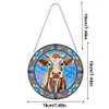 Suncatcher Cow Diamond Painting Hanging Pendants for Kid Adults DIY Craft