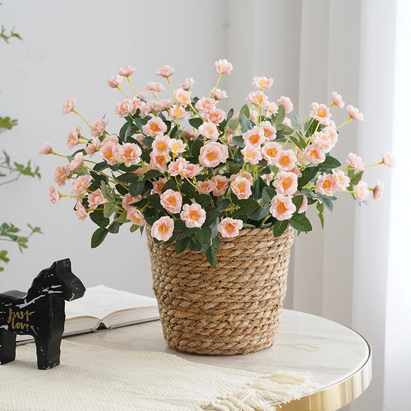 Simulation Rose Bouquet Small Rose Bouquet Home Decoration Ornaments Photo Props Small Chinese Rose Fake Flowers