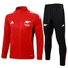25/26 Arsenal Red long zipper  Training Jacket Set