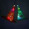 Halloween LED Luminous Witch Hat Kids Costume Hanging Glowing Cap Decor