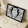 DIY Pearl Painting Owl for Home Wall Decor with Frame(20x30cm)