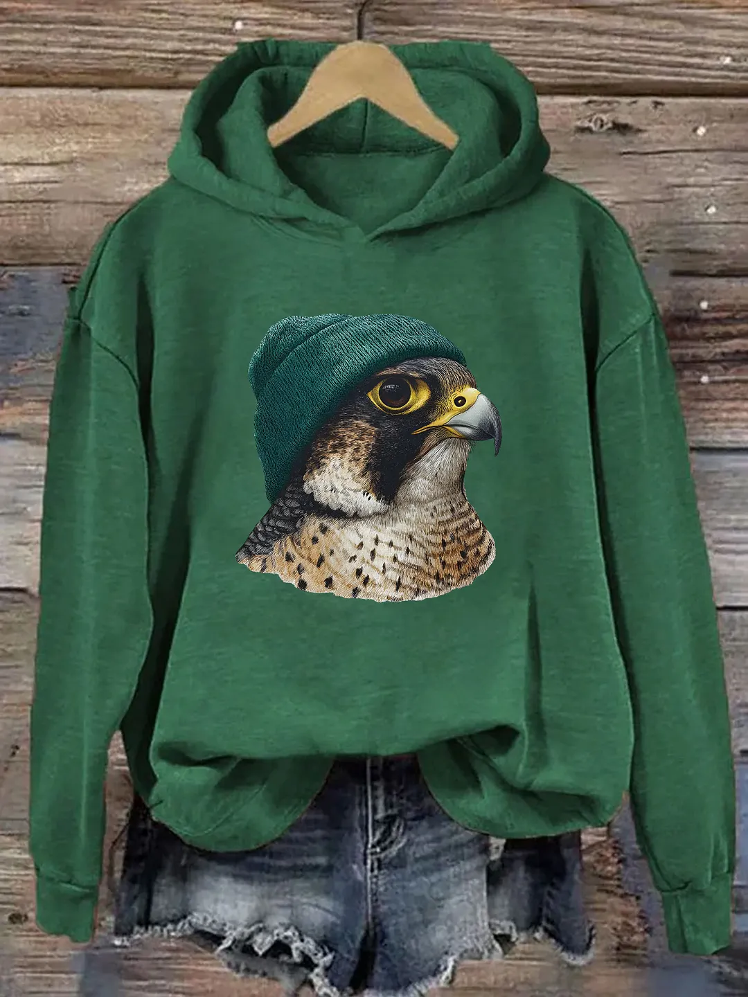 Retro Peregrine Birding Hoodie