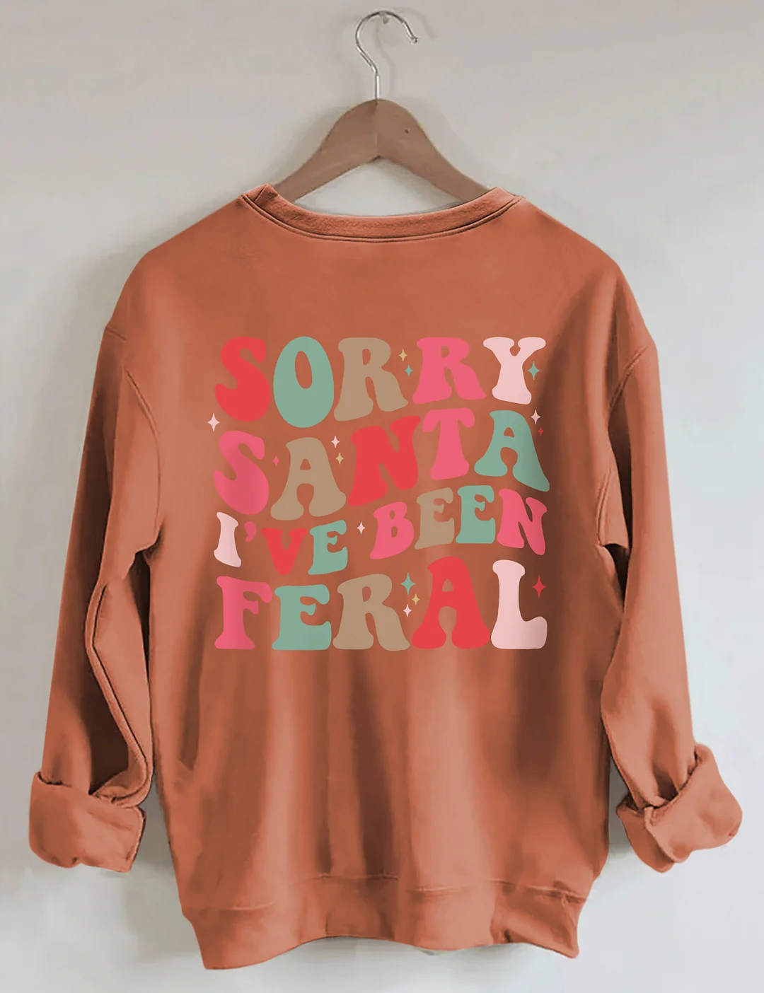 Sorry Santa I've Been Feral Sweatshirt