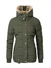 Women's Outdoor Hiking Windproof Parka Faux Fur Lined Coat