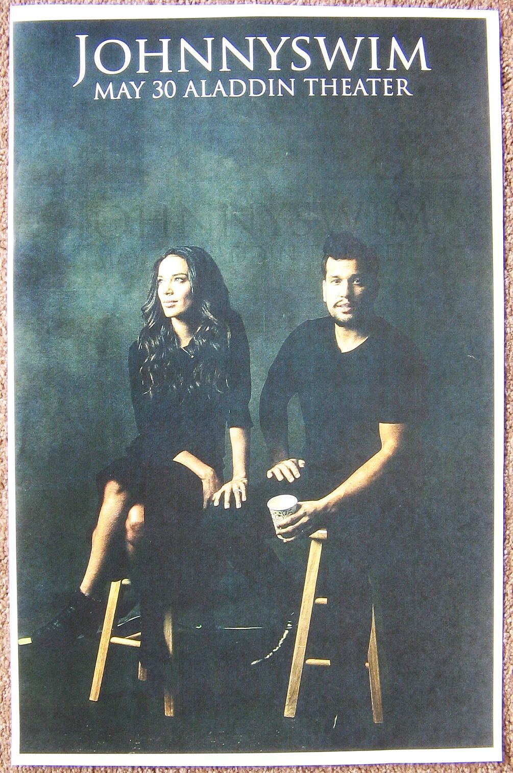 JOHNNYSWIM 2014 Gig POSTER Portland Oregon Concert