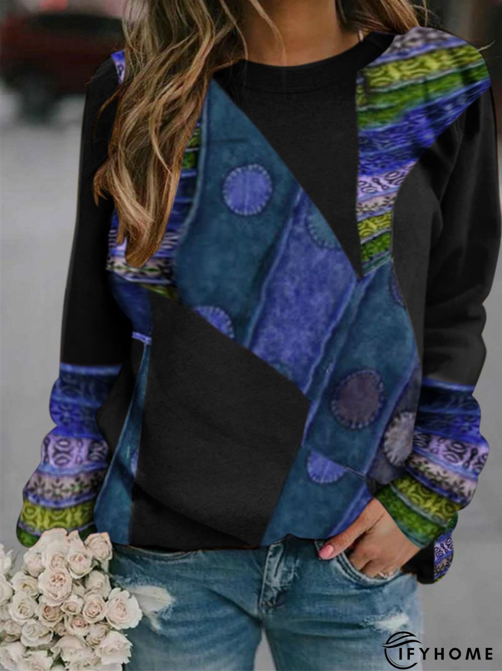 Cotton Crew Neck Casual shirt & Top | IFYHOME