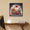 Fleur citrouille-peinture diamant en forme spéciale-30 * 30cm