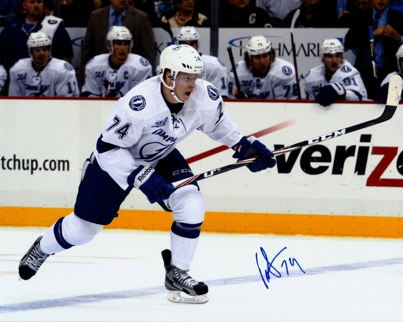 ONDREJ PALAT autographed SIGNED TAMPA BAY LIGHTNING 8X10 Photo Poster painting