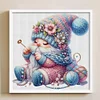 Gnome Knitting A Sweater-11CT Stamped Cross Stitch 45*45cm/17.72*17.72in