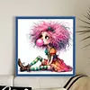 Weird Girl-11CT Stamped Cross Stitch 40*40cm/15.75*15.75in tapestrymarket