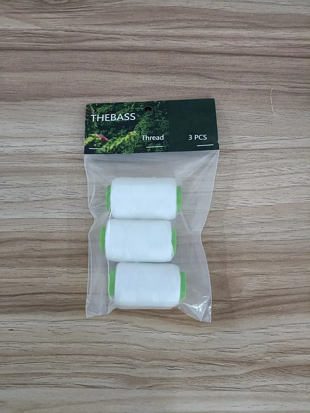 THEBASS Thread 3 Pack White String Sewing Thread Spools for Crochet and ...