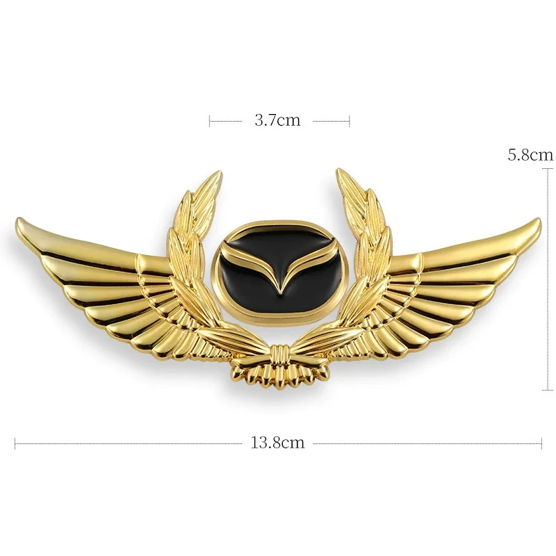 3D car metal badge decorative side label (customized car logo)