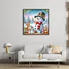 【Limited Stock Sale】Cute Snowman And Elk-11CT Stamped Cross Stitch 50*50cm/19.69*19.69in tapestrymarket