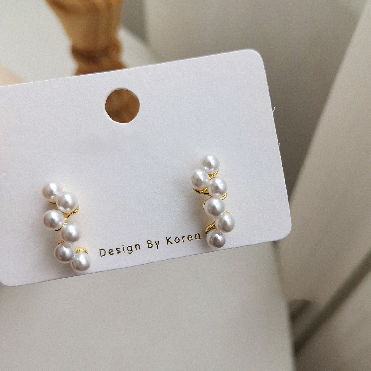 Rotimia Pearls Wave Delicate Earrings