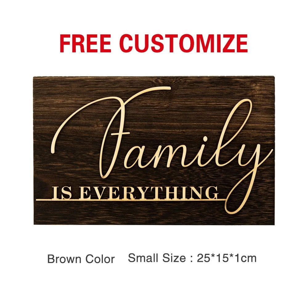 Custom Wooden House Sign Personalized Home Outdoor Plates Apartment Door Numbers Signs For Door Yard Decoration