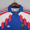 Retro 1988-90 Long Sleeve France Soccer Jersey Home