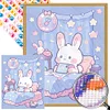 Diamond Painting -DIY Round Partial AB Drill Bunny Room(45x55cm)
