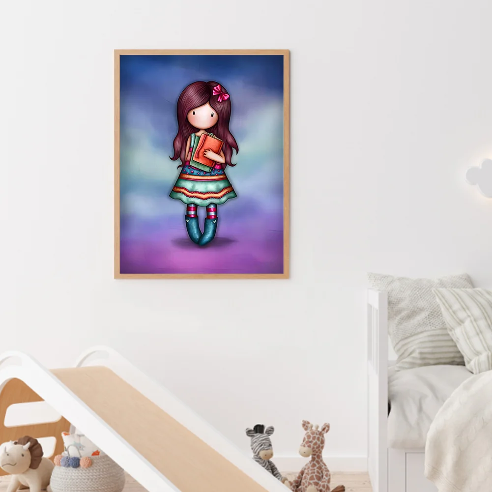 5D DIY Full Round Drill Diamond Painting Grace Doll Home Decoration (GS3059 )