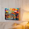 Umbrella Town-Framed oil painting by numbers 40*30CM