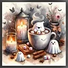Halloween Ghost - 11CT Stamped Cross Stitch - 40*40cm - Halloween