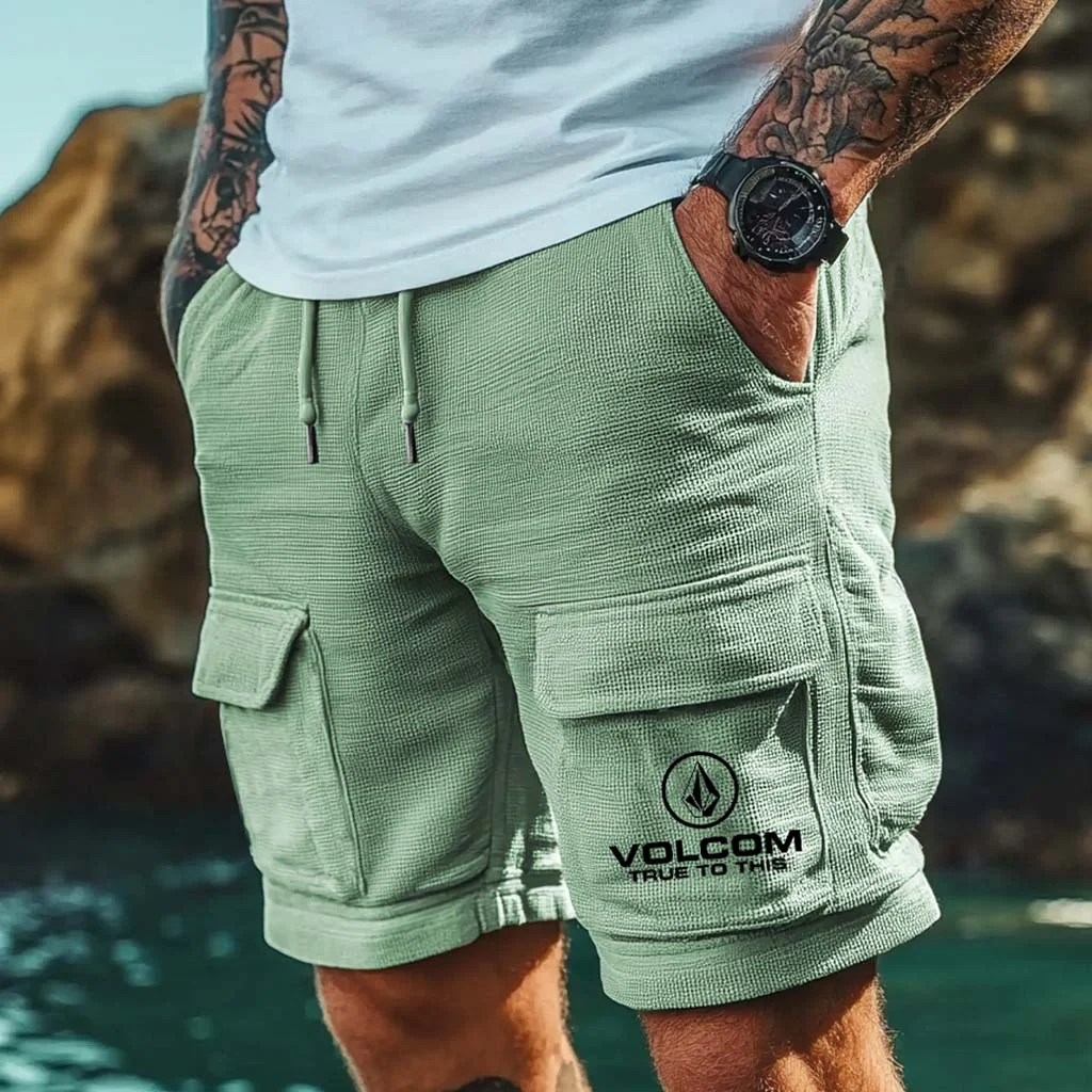  Cargo Shorts with Adjustable Drawstring and Multiple Pockets for Outdoor Adventures