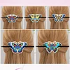 5Pcs PU Butterfly Diamond Embroidery Painting Hairpins