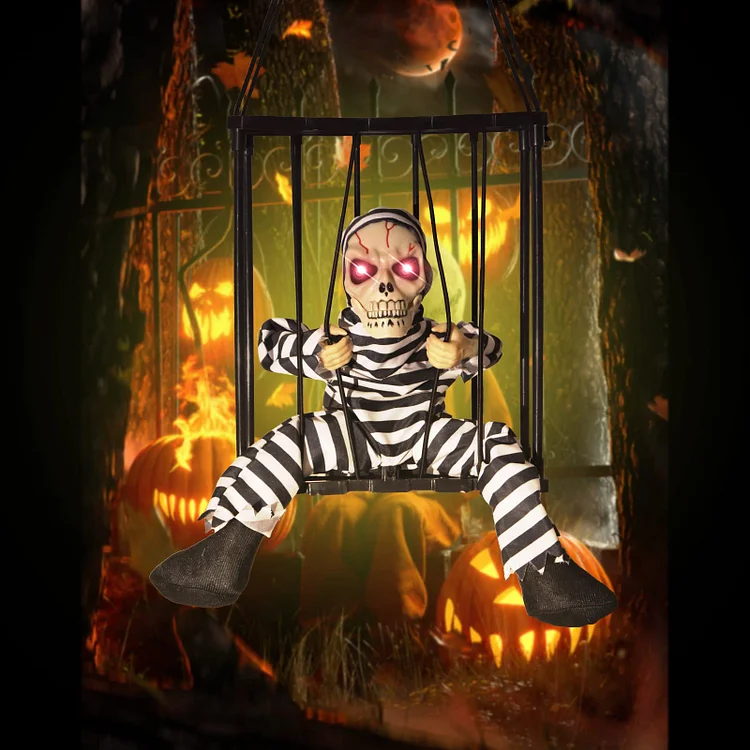 Halloween Skeleton Cage Prisoner
