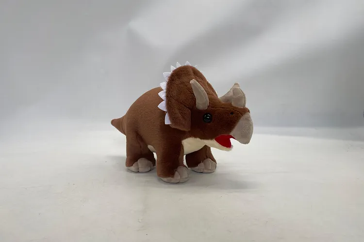 Simulated Triceratops Plush Toy