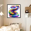 Peinture diamant de perceuse ronde serpent à échelle colorée-30 * 30cm