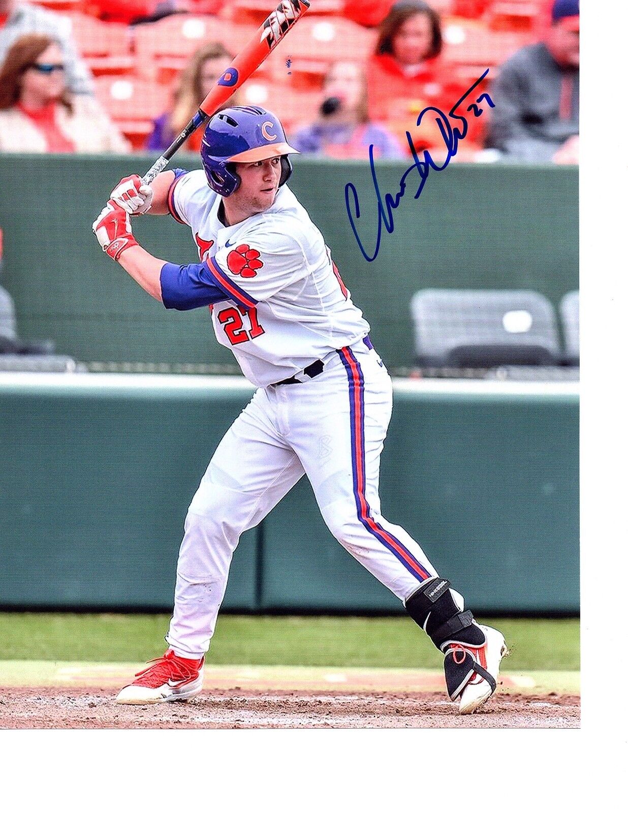 Chris Williams Clemson Tigers hand autographed signed 8x10 Photo Poster painting COA