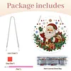Santa Claus DIY Diamond Painting Pendant Double Sided Gem Beads 25cm