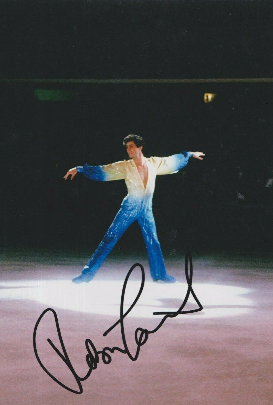 Robin Cousins *HAND SIGNED* 12x8 Photo Poster painting ~ AUTOGRAPH ~ 1980 Olympic Champion