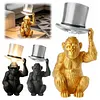 Monkey Table Lamp with Top Hat Animal Desk Lamp for Monkey Lovers Fun Creative Decorative Lamp for Sleep Nursery Office & Home Decor