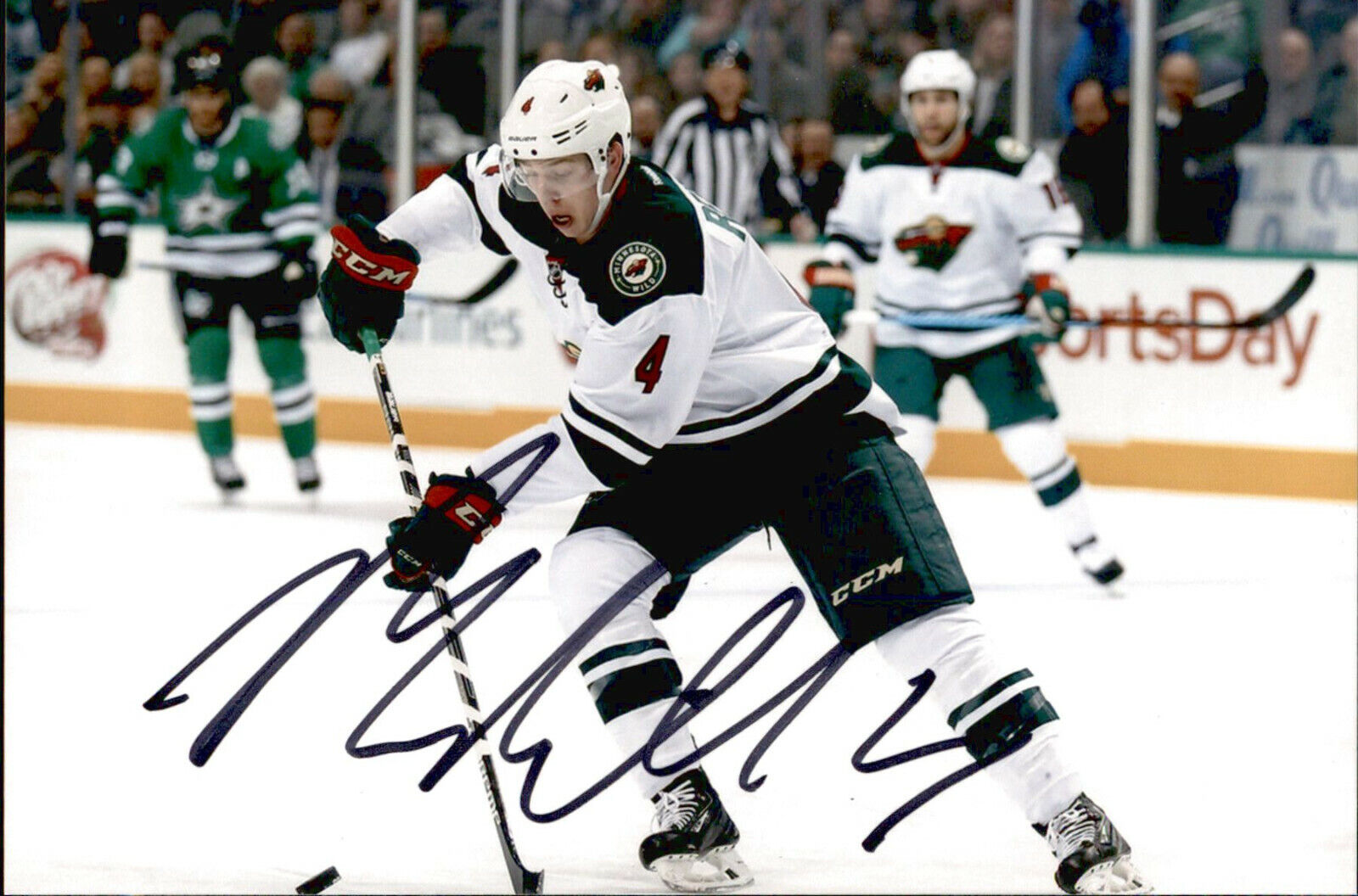 Mike Reilly SIGNED autographed 4x6 Photo Poster painting MINNESOTA WILD / OTTAWA SENATORS #6