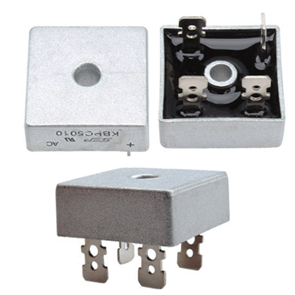 

1pc KBPC5010 Metal Case 50A 1000V Diode Bridge Rectifier Silver, 501 Original