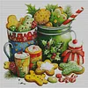 Christmas Cooky-14CT Stamped Cross Stitch 53*53cm/20.87*20.87in tapestrymarket