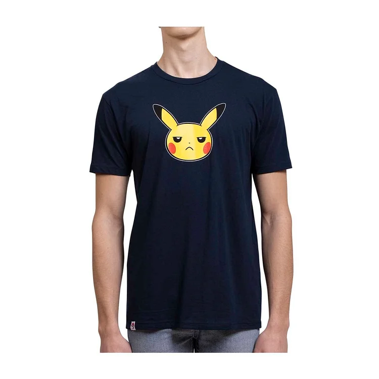 Pokémon Mood Collection: Pikachu Annoyed Fitted Crew Neck T-Shirt - Adult