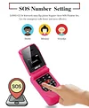 LONG-CZ J9 Pocket Flip Phone Bluetooth Dial 0.66 Inch 2G GSM Mobile Phone Supports Multiple Languages