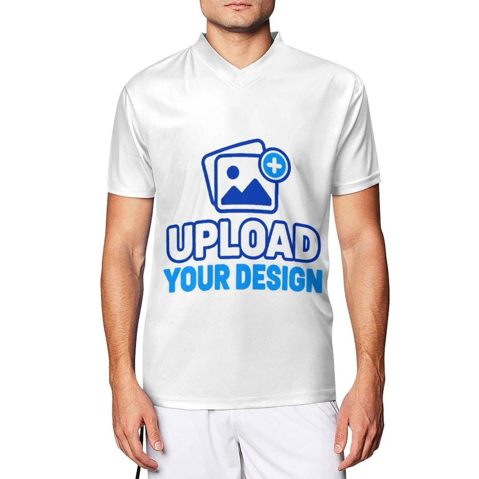Men's Breathable V-neck Football Jersey custom product view 9