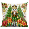 Christmas Nutcracker DIY 11CT Stamped Cross Stitch Pillow Cover Kit 45x45cm tapestrymarket