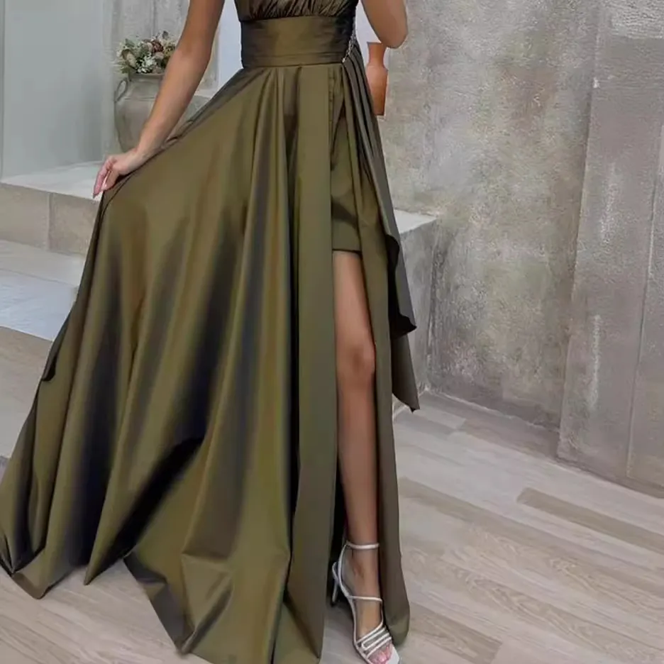 Brownm Brownm New Ladies Elegant Dress Autumn Fashion Loose Dress