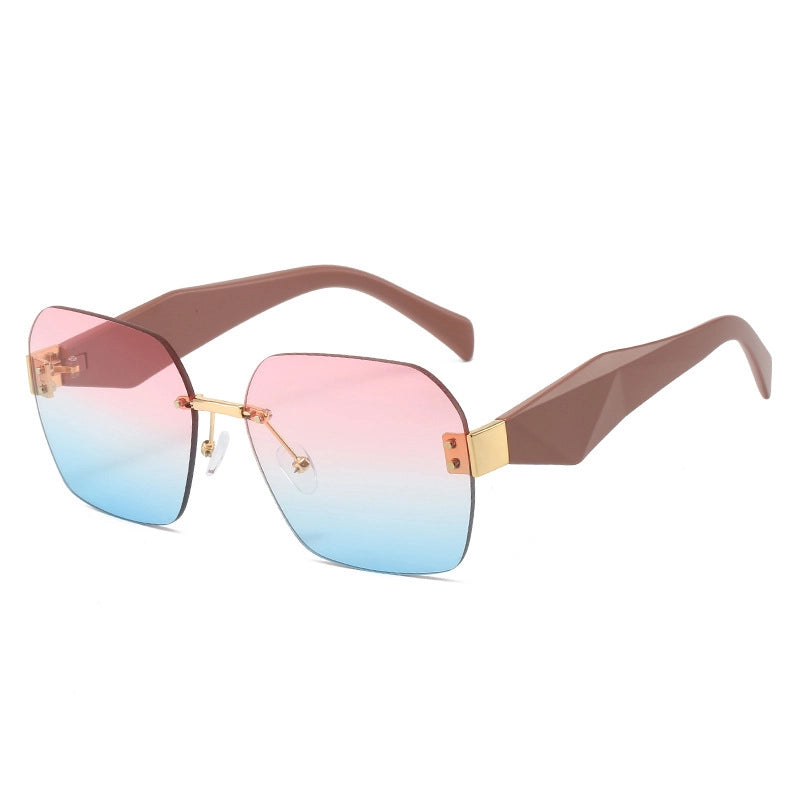 Vintage Style Classic Style Geometric Pc Square Frameless Glasses