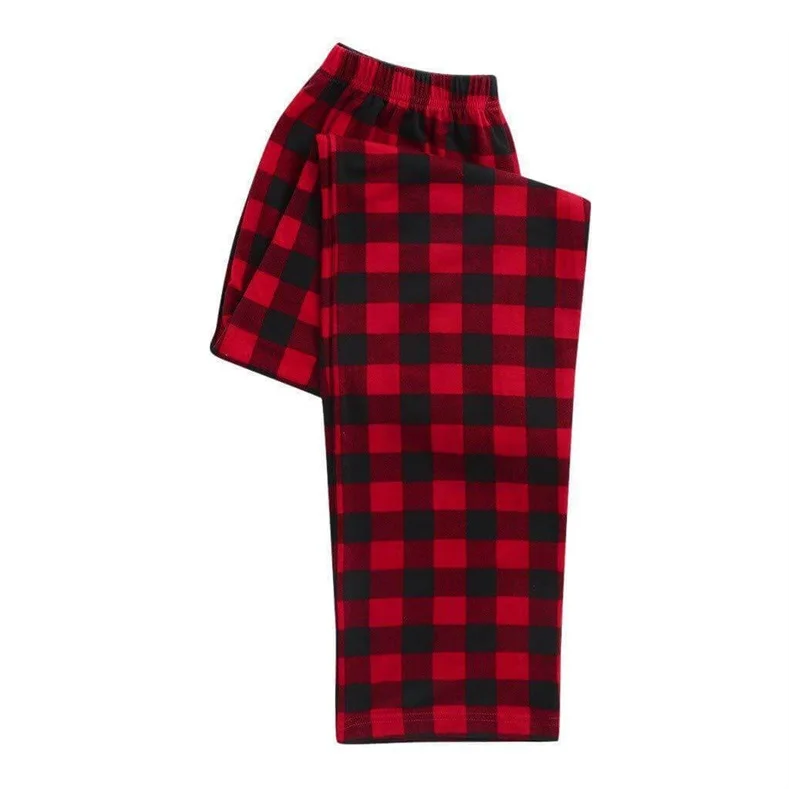 Christmas Tree Buffalo Plaid Family Matching Pajamas Sets (with Pet Dog Clothes)