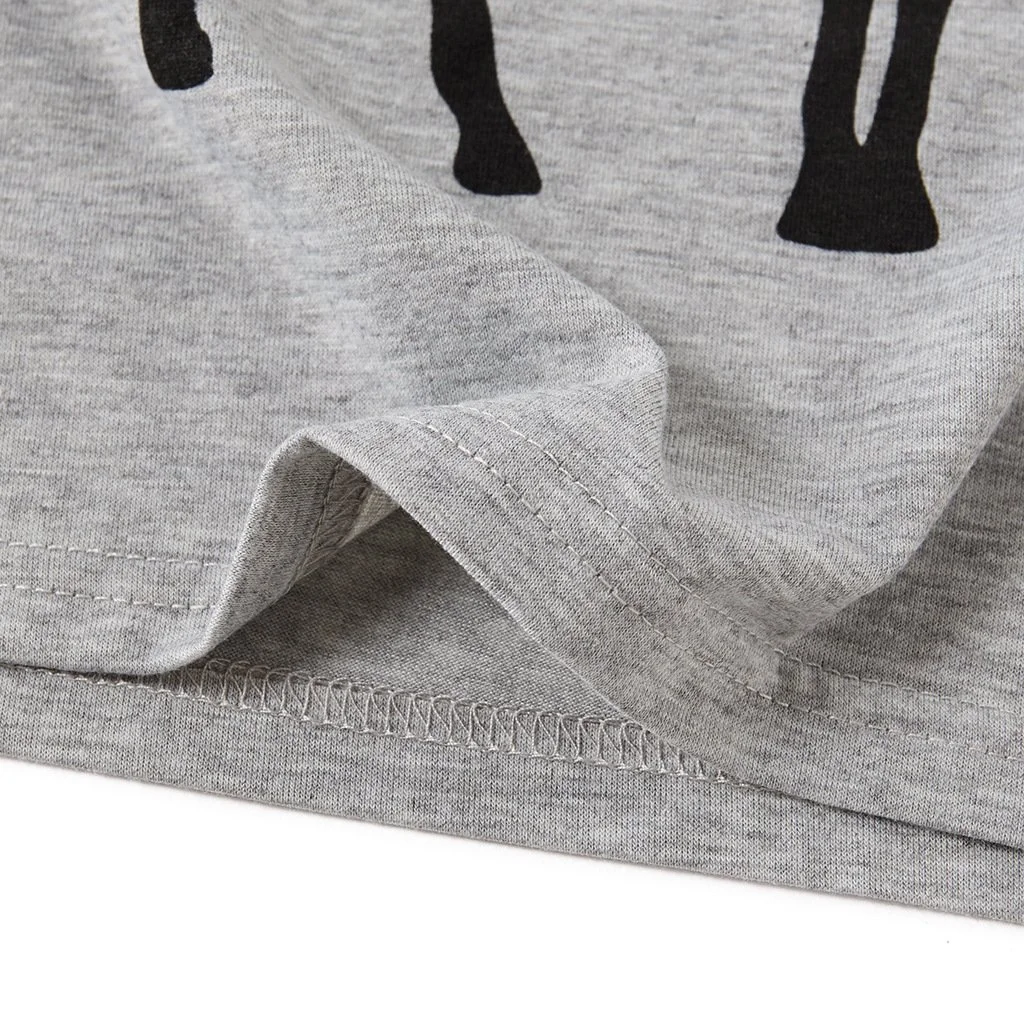 Family Matching ' Believe ' Deer Print Plaid Christmas Pajamas Set