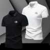 Men's New Retro Business Casual Ice Silk POLO Shirt