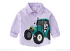 Kid Baby Boys Shirts Long Sleeve Fashion Cartoon Print Blouse